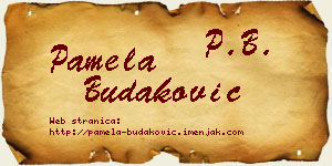 Pamela Budaković vizit kartica